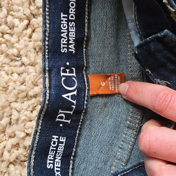 NEW The Childrens Place Stretch Straight Leg Jeans - Picture 4 of 6